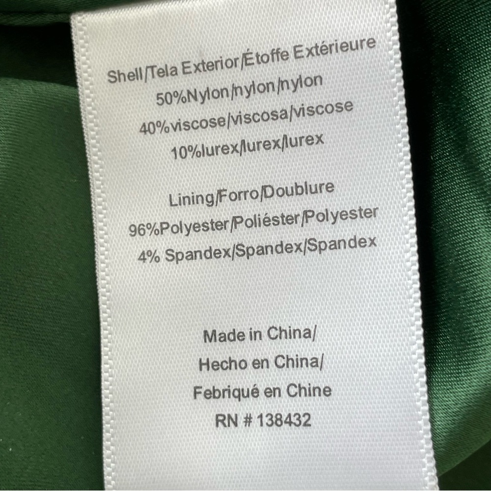 ModCloth Velvet Burn Out Skirt  XL Green Shimmer Striped Flowy - Picture 10 of 13